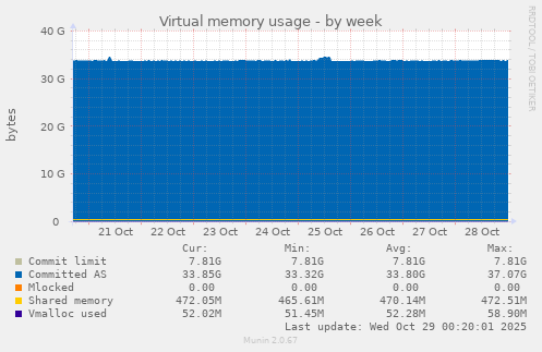 Virtual memory usage